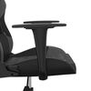 vidaXL Gaming Chair Black and Gray Faux Leather