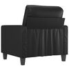 vidaXL Sofa Chair Black Faux leather, metal, foam Single Durable