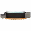 vidaXL Hot Tub Surround Grey PE Rattan Large Hot Tub Surround
