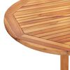 vidaXL Dining Table Natural Teak Solid Teak Wood 47.2 x 27.6 x 29.5 in