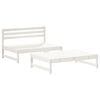 vidaXL Garden Lounge Set White Solid Pine Wood Medium Modular