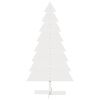 vidaXL Wooden Christmas Tree White Solid pine wood 59.1 in
