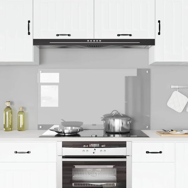 vidaXL Kitchen Backsplash Light grey 43.31 x 23.62 x 0.24 in
