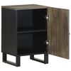 vidaXL Bathroom Cabinet Black Solid mango wood, engineered wood, metal