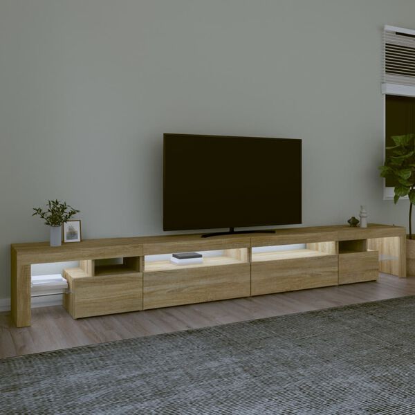 vidaXL TV Cabinet Sonoma Oak Engineered Wood Large TV Cabinet
