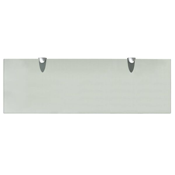 vidaXL Floating Shelf Set of 2 Frosted Tempered safety glass