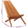 vidaXL Outdoor Chair Brown Solid Acacia wood Standard Foldable