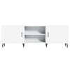 vidaXL TV Cabinet White Engineered wood and iron Medium TV Cabinet