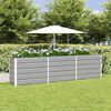 vidaXL Planter Light Grey 480 x 50 x 45 cm Galvanised Steel