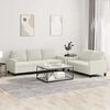 vidaXL Sofa Set Cream Velvet (100% polyester), metal, textilene, plywood