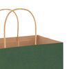 vidaXL Paper Bags 50 pcs with Handles Green 21x11x31 cm