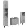 vidaXL Bathroom Furniture Set Concrete grey Engineered wood, metal Medium