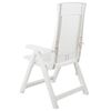vidaXL Garden Chair Set of 2 White Plastic Standard