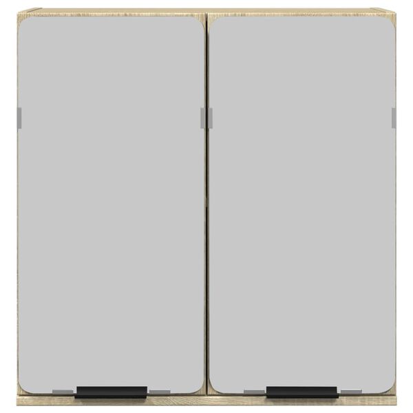 vidaXL Bathroom Mirror Cabinet Sonoma Oak Engineered Wood Medium