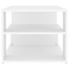 vidaXL Coffee Table White Engineered wood 39.4 x 19.7 x 15.7 in