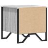 vidaXL Bedside Cabinet Grey Sonoma Engineered Wood & Metal Medium