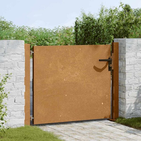 vidaXL Garden Gate 39.4x29.5" Corten Steel