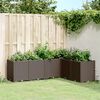 vidaXL Garden Planter Brown Polypropylene Large Modular Garden Planter