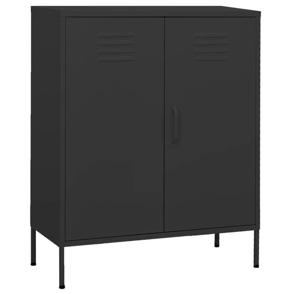 vidaXL Storage Cabinet Anthracite Steel Medium Storage Cabinet