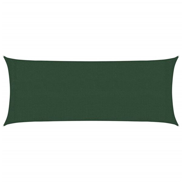 vidaXL Sunshade Sail 1.75 oz/ft&sup2; Dark Green 6.6x14.8' HDPE