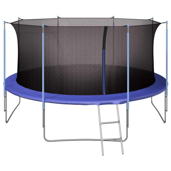 vidaXL Safety Net Black Polyethylene 14 ft Sturdy Trampoline Safety