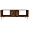 vidaXL Coffee Table Smoked Oak Engineered wood, iron Medium Coffee Table