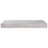 vidaXL Wall Shelf Concrete grey Honeycomb MDF, metal Small