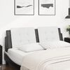 vidaXL Headboard Cushion White and Black
