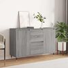 vidaXL Sideboard Gray Sonoma Engineered wood, iron 40.9x13.8x27.6 in