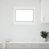 vidaXL Basement Window "RISOR" 31.5x23.6" Tilt&Turn DIN Left White