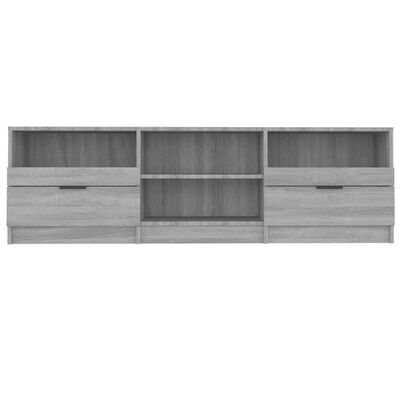vidaXL TV Stand Gray Sonoma 59.1"x13.2"x17.7" Engineered Wood