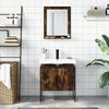 vidaXL Bathroom Cabinet Set Smoked Oak