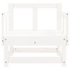 vidaXL Garden Chair White Solid pine wood Medium Modular Garden Chair