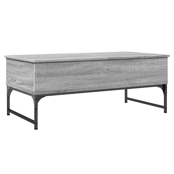 vidaXL Coffee Table Grey Sonoma Engineered wood, metal Medium