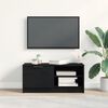 vidaXL TV Cabinet Black Oak 31.50 x 13.78 x 14.37 in Engineered Wood