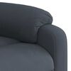 vidaXL Massage Recliner Chair Dark Gray Velvet