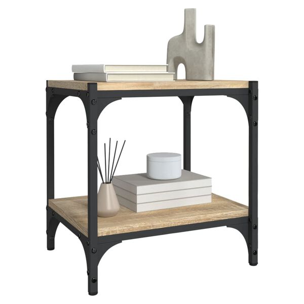 vidaXL TV Cabinet Sonoma Oak Engineered wood and steel Standard