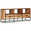 vidaXL TV Cabinet Natural wood, Black
