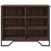vidaXL Sideboard Brown oak Engineered wood, metal Medium Sideboard