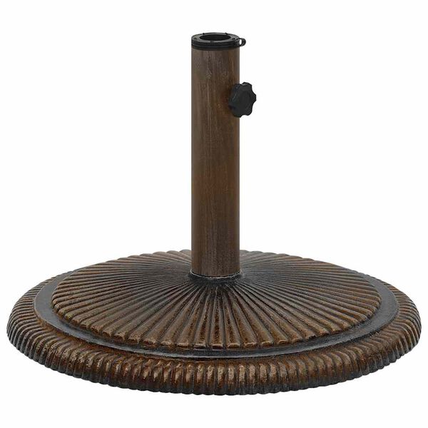 vidaXL Umbrella Base Bronze Cast iron Medium Decorative Inlays