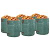 vidaXL Garden Waste Bags 12 pcs Green 26.38 x 26.38 x 29.72 in