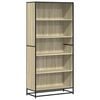 vidaXL Bookcase Sonoma oak Engineered wood, Metal Tall Bookcase