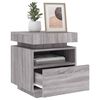 vidaXL Bedside Cabinet Grey Sonoma Engineered wood 15.7x15.4x19.1 in