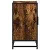 vidaXL Bathroom Sink Cabinet Smoked oak Engineered wood, metal 35.4 in