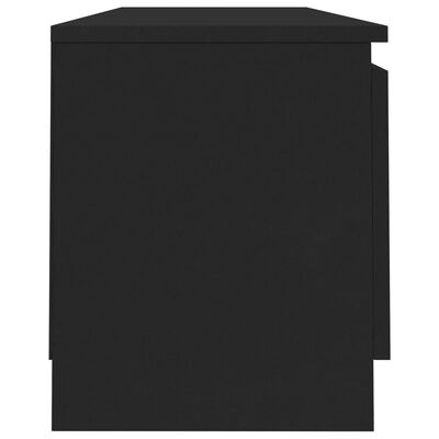 vidaXL TV Stand Black 47.2"x11.8"x14" Engineered Wood