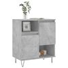 vidaXL Sideboard Concrete grey Engineered wood, Iron Medium