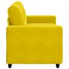 vidaXL Sofa Yellow 62.99 x 30.31 x 32.28 in Fabric