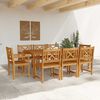 vidaXL Garden Dining Set 9 pcs Brown Solid Acacia Wood