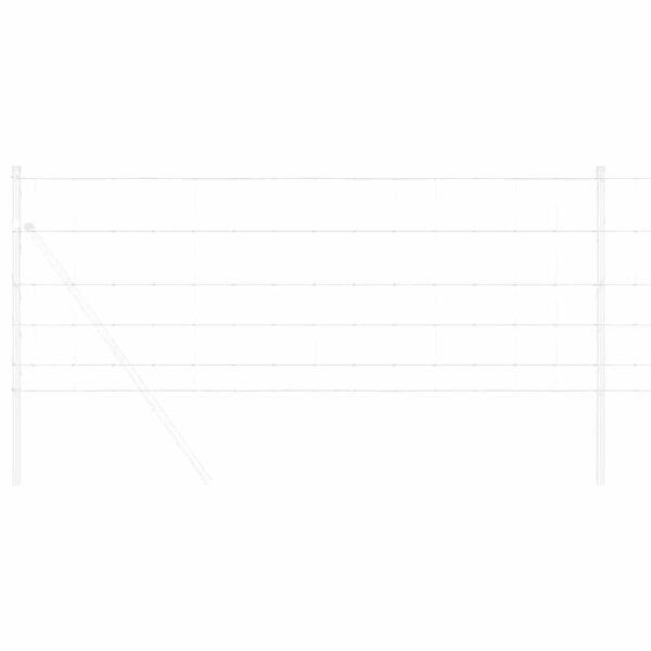 vidaXL Field Fence Gray 2.6'x 32.8'Steel