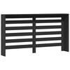 vidaXL Radiator Cover Black 58.7x7.9x32.3" Engineered Wood